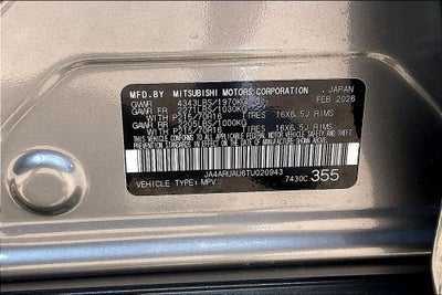 2026 Mitsubishi Outlander Sport 2.0 S