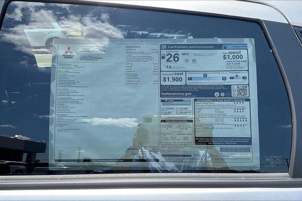 2026 Mitsubishi Outlander Sport 2.0 LE