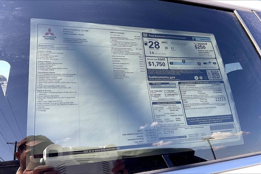 2026 Mitsubishi Outlander LE