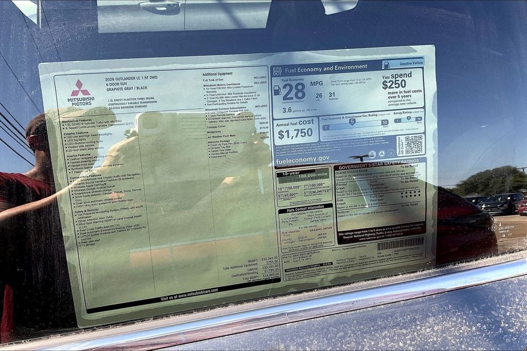 2026 Mitsubishi Outlander LE