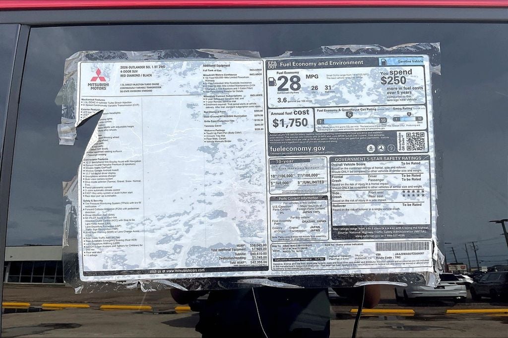 2026 Mitsubishi Outlander SEL