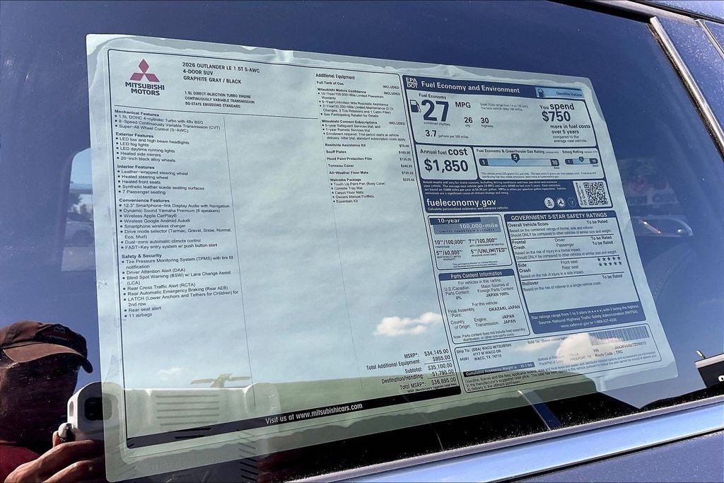 2026 Mitsubishi Outlander LE