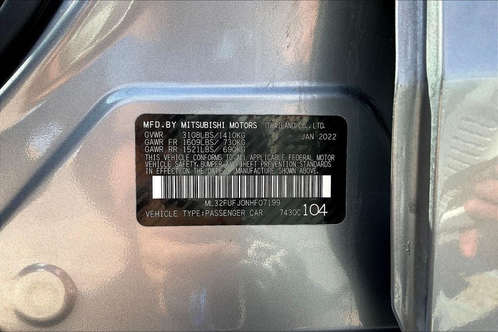 2022 Mitsubishi Mirage G4 ES