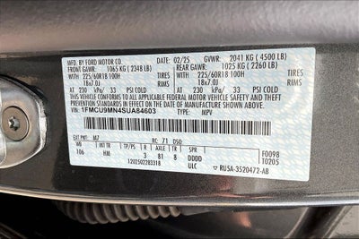 2025 Ford Escape ST-Line