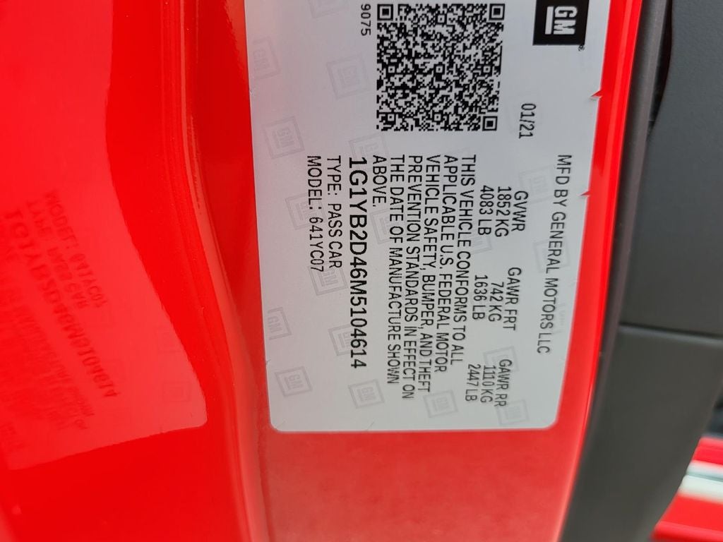 2021 Chevrolet Corvette Stingray 2LT