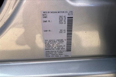 2025 Nissan Altima 2.5 SV