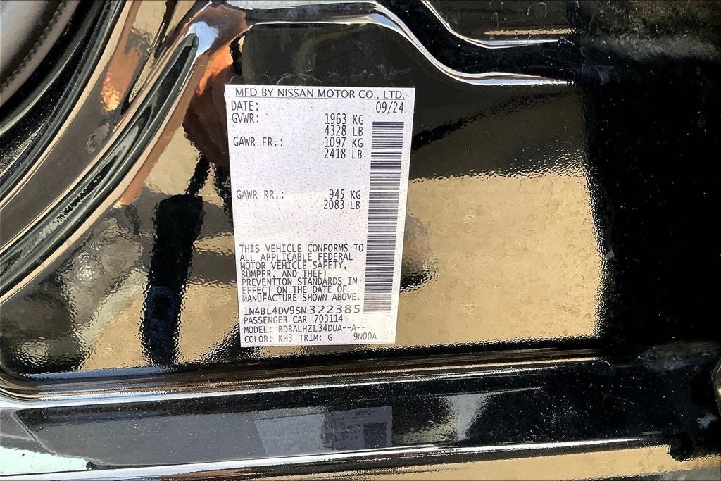 2025 Nissan Altima 2.5 SV