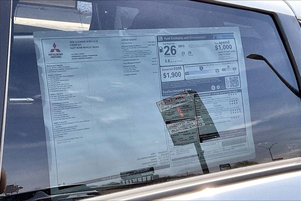 2026 Mitsubishi Outlander Sport 2.0 ES