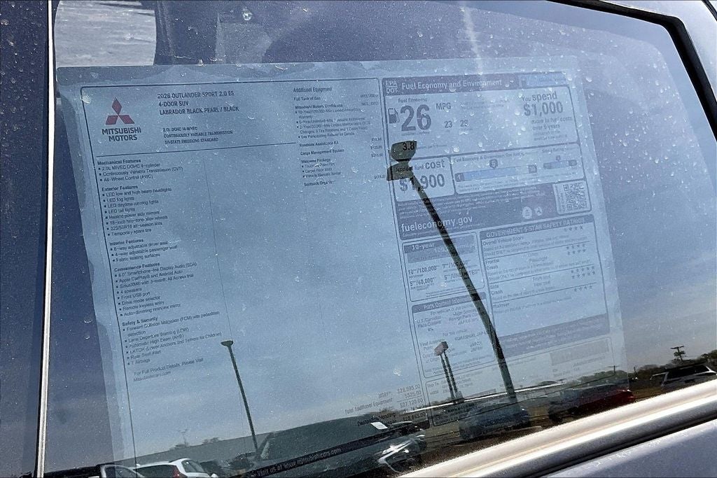 2026 Mitsubishi Outlander Sport 2.0 ES