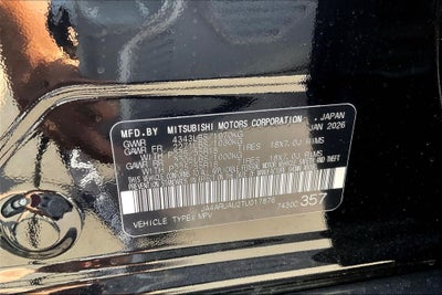 2026 Mitsubishi Outlander Sport 2.0 ES