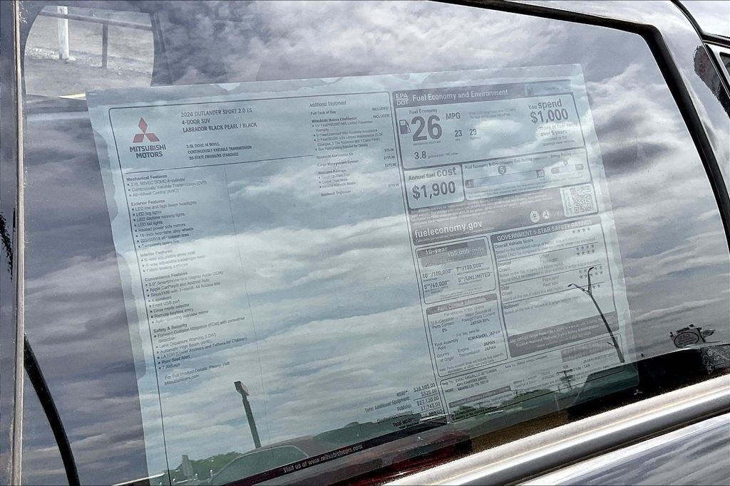 2026 Mitsubishi Outlander Sport 2.0 ES