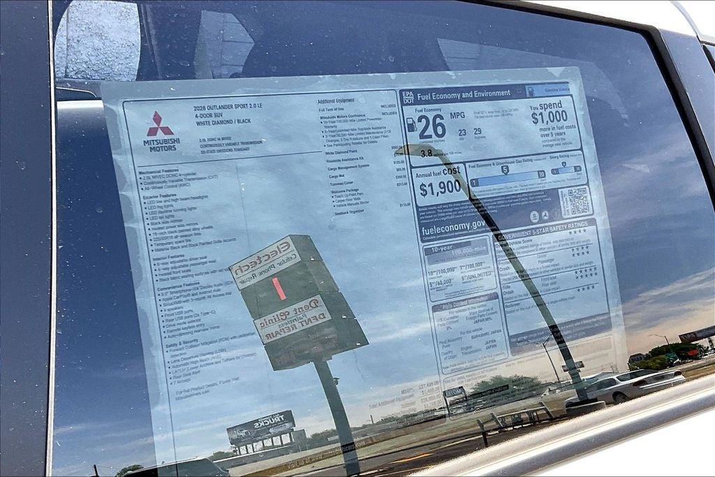 2026 Mitsubishi Outlander Sport 2.0 LE