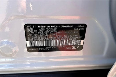 2026 Mitsubishi Outlander Sport 2.0 LE