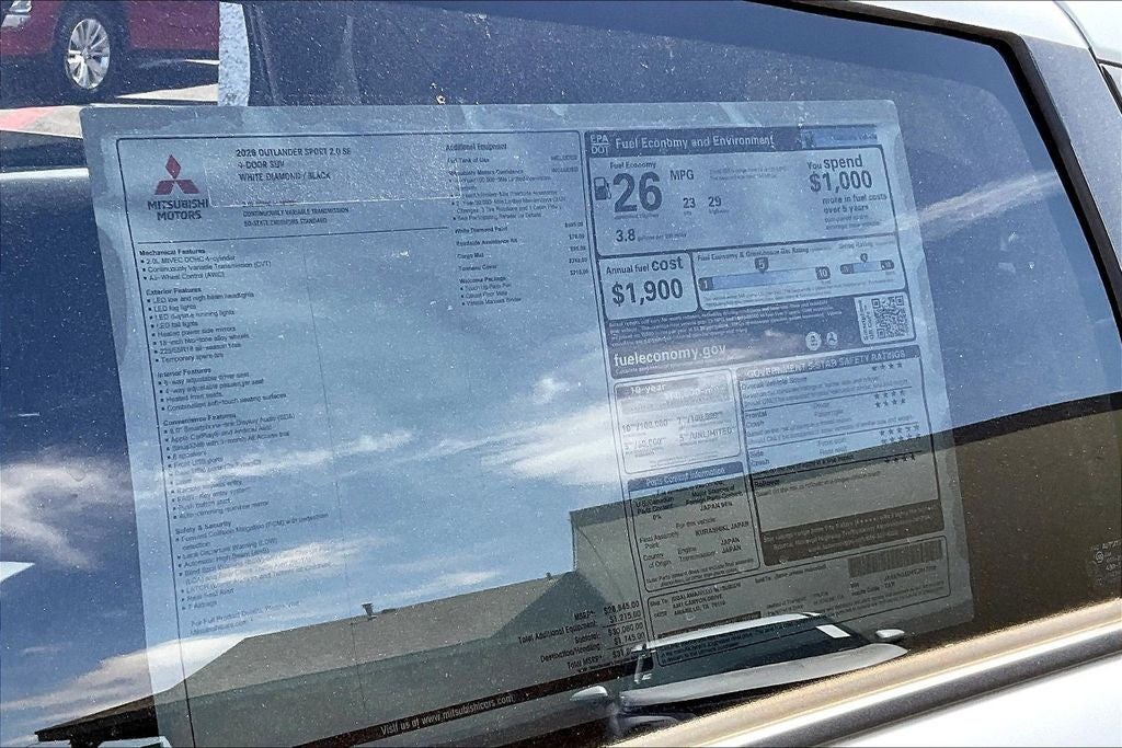 2026 Mitsubishi Outlander Sport 2.0 SE