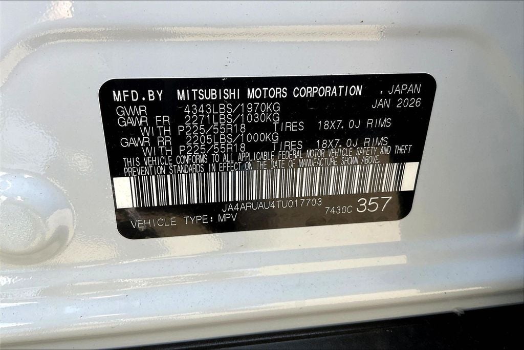 2026 Mitsubishi Outlander Sport 2.0 SE