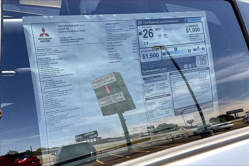 2026 Mitsubishi Outlander Sport 2.0 LE