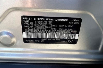 2026 Mitsubishi Outlander Sport 2.0 LE