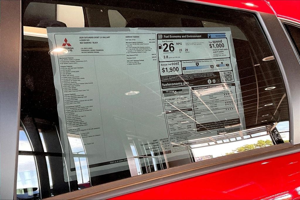 2026 Mitsubishi Outlander Sport RALLIART