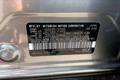 2026 Mitsubishi Outlander Sport 2.0 SE