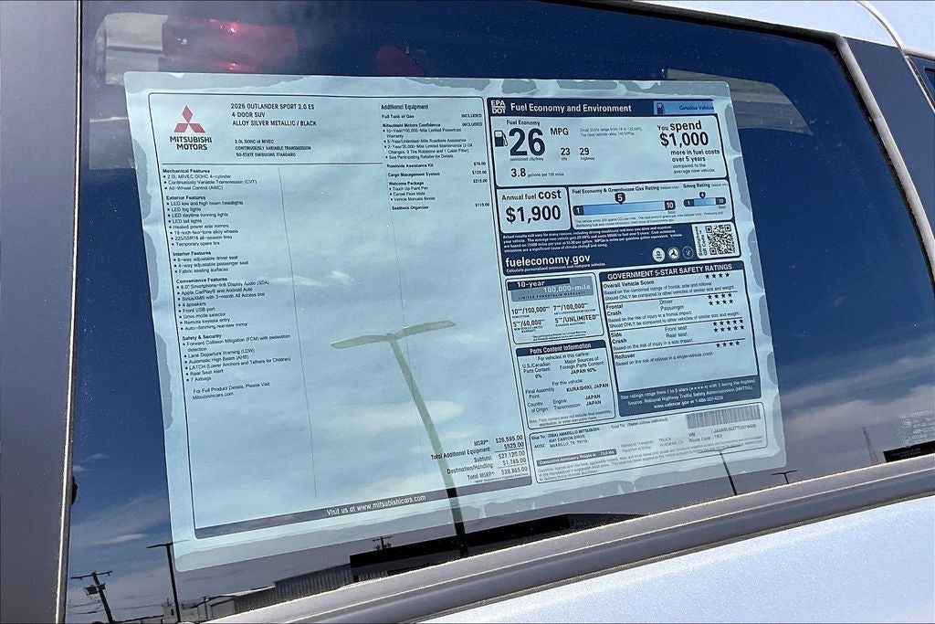 2026 Mitsubishi Outlander Sport 2.0 ES