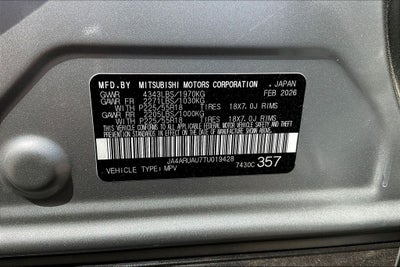 2026 Mitsubishi Outlander Sport 2.0 ES