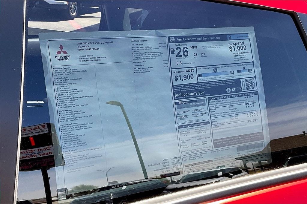 2026 Mitsubishi Outlander Sport RALLIART