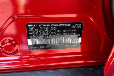 2026 Mitsubishi Outlander Sport 2.0 SE