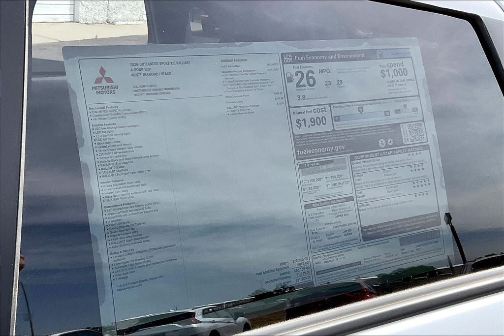 2026 Mitsubishi Outlander Sport RALLIART