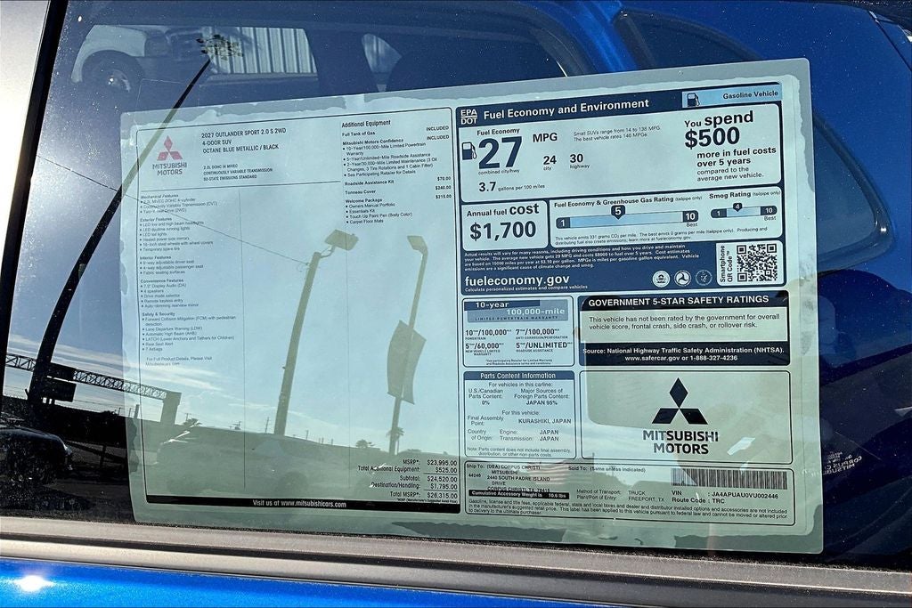 2027 Mitsubishi Outlander Sport Base