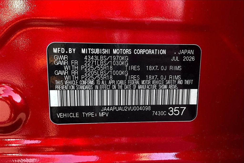 2027 Mitsubishi Outlander Sport 2.0 ES