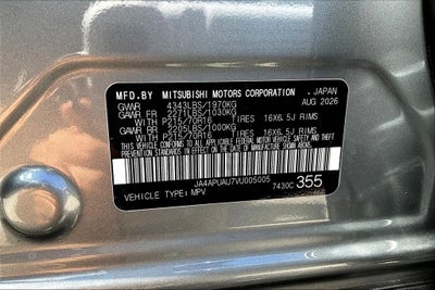2027 Mitsubishi Outlander Sport 2.0 S