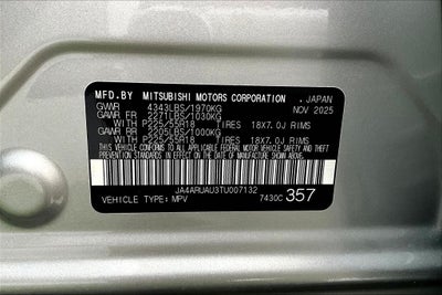 2026 Mitsubishi Outlander Sport 2.0 ES