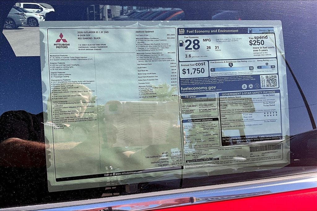 2026 Mitsubishi Outlander ES