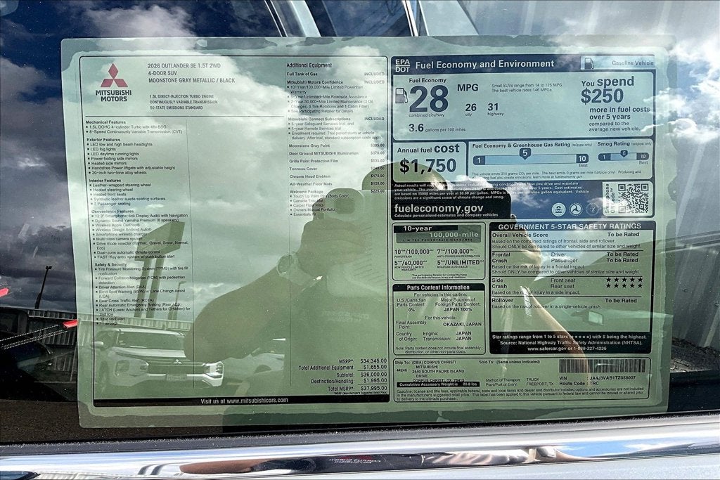 2026 Mitsubishi Outlander SE