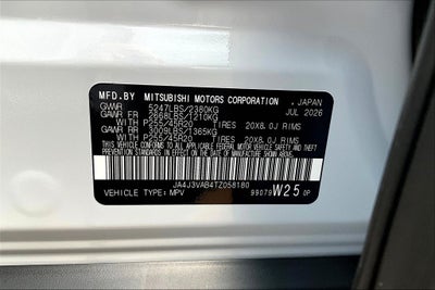 2026 Mitsubishi Outlander SE