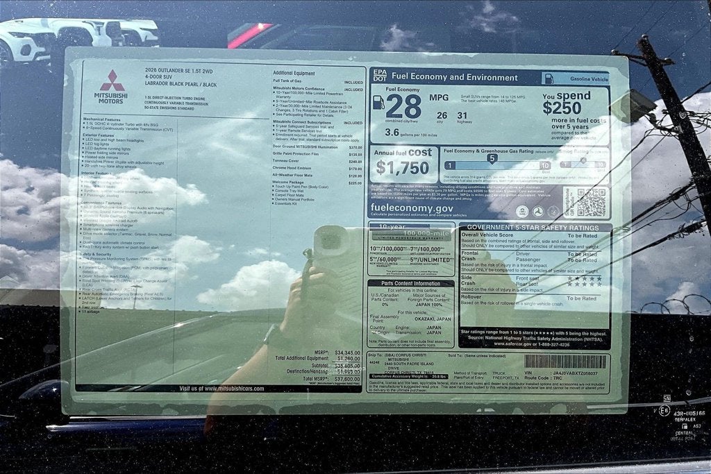 2026 Mitsubishi Outlander SE