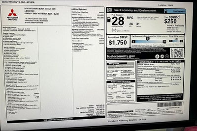 2026 Mitsubishi Outlander Black Edition