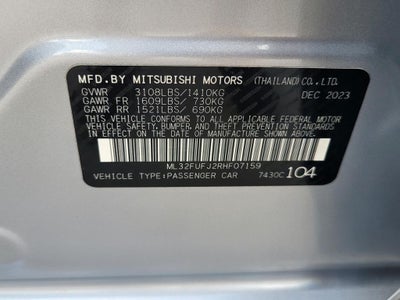 2024 Mitsubishi Mirage G4 ES